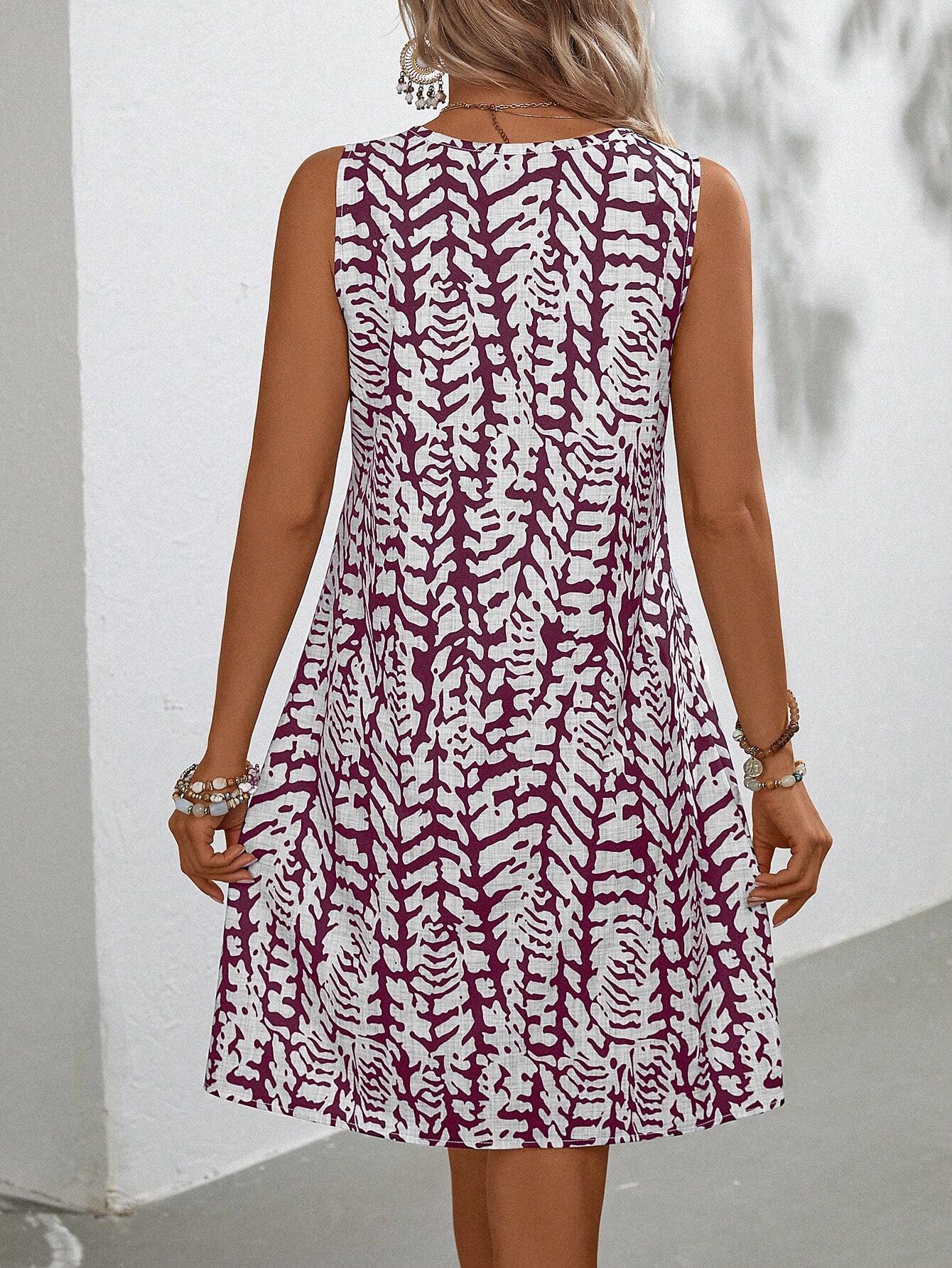 Robe Midi Fleurie Sans Manches Esprit Bohème