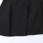Robe Midi Noire à Bretelles à Nouer Coupe Évasée