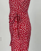 Robe Midi à Col Halter Fluide et Imprimé