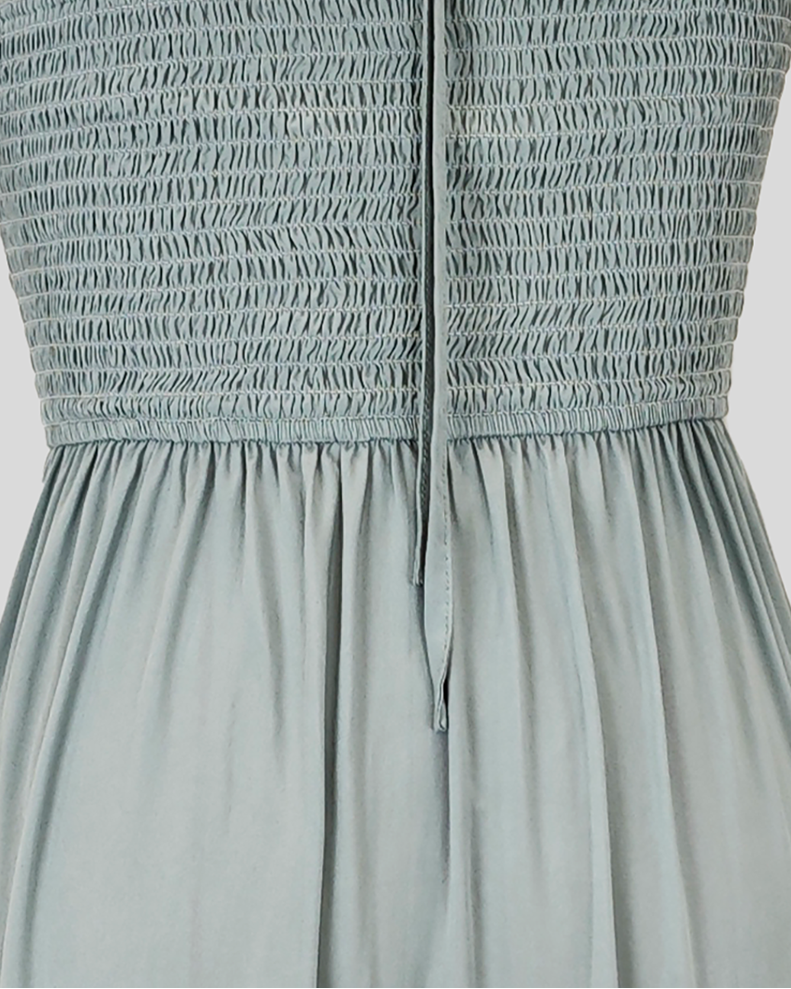 Robe Courte à Col Halter Estivale et Volants
