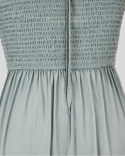 Robe Courte à Col Halter Estivale et Volants