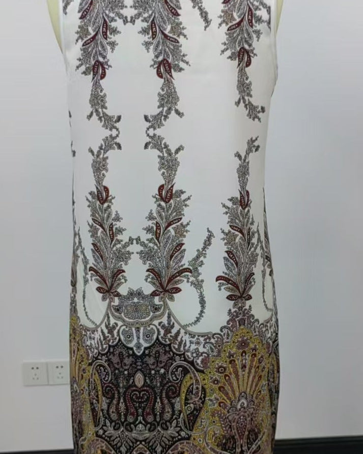 Robe Midi Fleurie Sans Manches Esprit Bohème