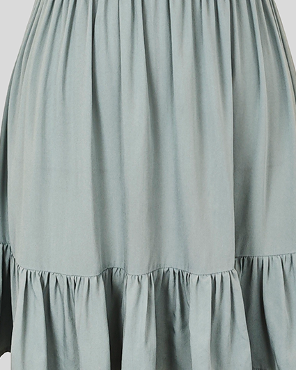 Robe Courte à Col Halter Estivale et Volants